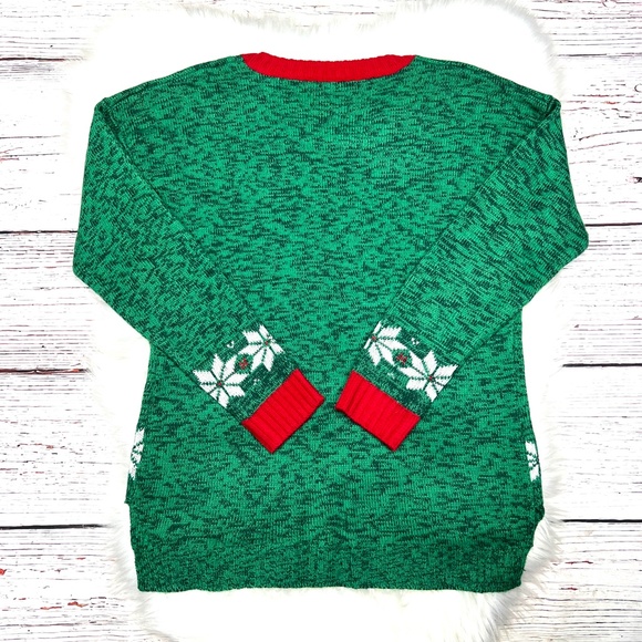 •🎄|•’MEOWY’ CHRISTMAS•| Real Jingle Bells Kitty Cat Holiday Sweater - Picture 2 of 12